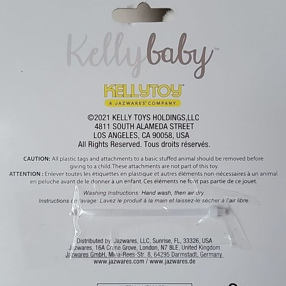 Kellybaby 10" Cuddle giraffe rattle baby toy plush soft beige tan stuffed - Picture 3 of 4